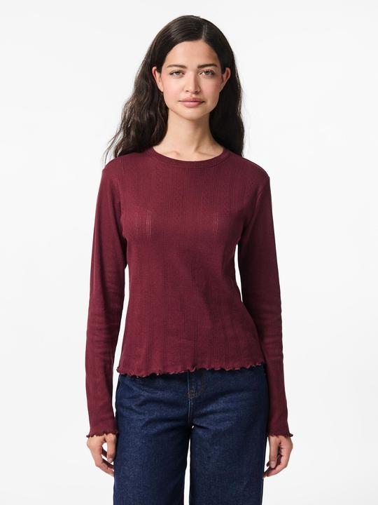 Produktbild Pieces Pcmarie Ls O-Neck Poin Top Jrs Noos Bc (XL)