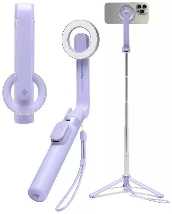Spigen S571W MagSafe Bluetooth Selfie Stick with Tripod - Purple