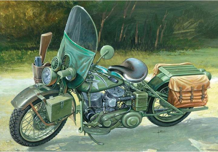 Immagine prodotto Italeri Moto dell'esercito americano della seconda guerra mondiale WLA 750
