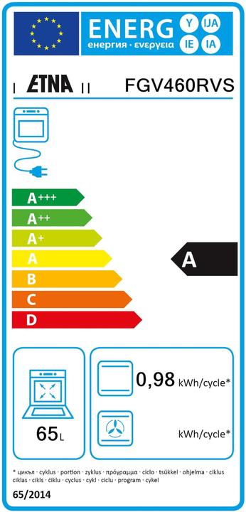 Label énergétique Etna FGV460RVS