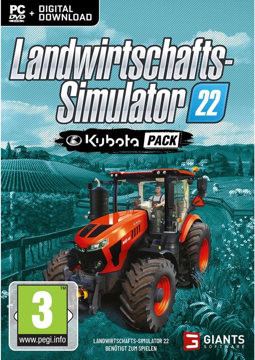 Produktbild Giants Software Landwirtschafts-Simulator 22 - Kubota Pack (PC, DE)