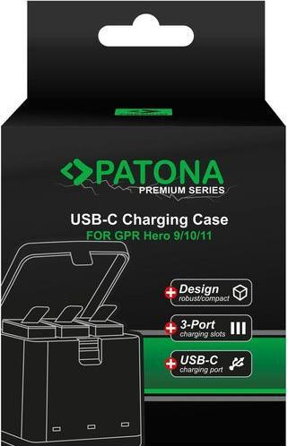 Produktbild Patona Batteries Replacement Triple Charger USB (GoPro Hero 9, Hero 11, Hero 10, Hero 12)