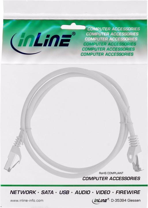 Actual product image InLine Patch cable (S/FTP, CAT8.1, 0.25 m)