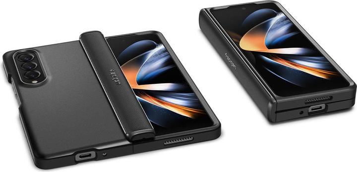 Actual product image Spigen SLIM ARMOR PRO GALAXY WITH FOLD 4 Black (Samsung Galaxy Z Fold4)