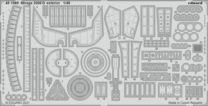 Produktbild Eduard Mirage 2000D exterior for KINETIC