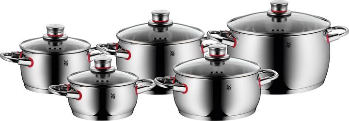 Produktbild WMF Topfset Induktion Kochtopfset 5tlg Glasdeckel QualityOne Edelstahl (20 cm, Bräter + Schmortopf, Kochtopf)