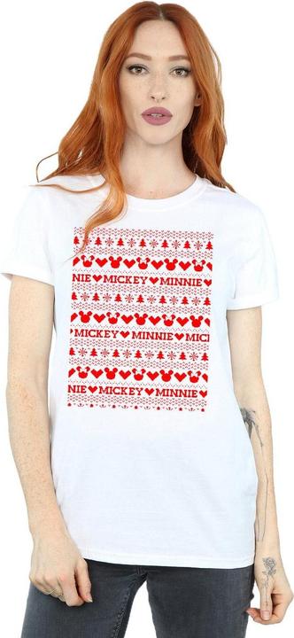 Produktbild Disney Mickey And Minnie Christmas Fair Isle TShirt (S)