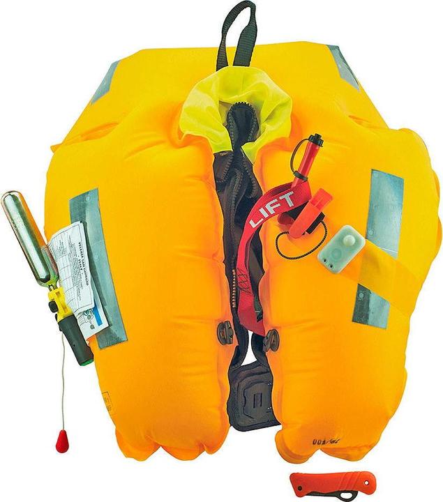Actual product image Compass Hurricane "Evo" lifejacket 290 N black (up to 40 kg)