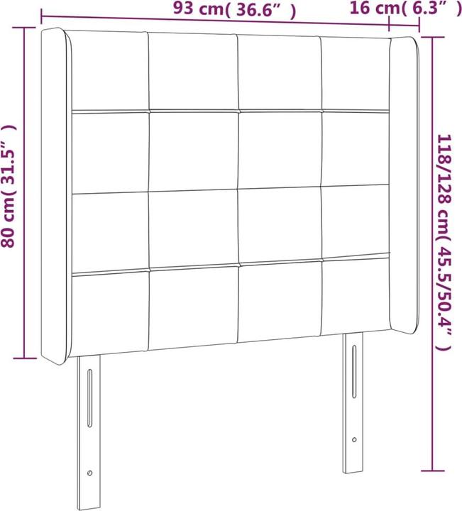 Produktbild VidaXL Benson (93 x 16 x 128 cm)
