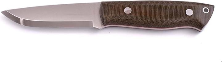 Image du produit Brisa Trapper 95 Elmax Green Micarta Scandi Leather (9.50 cm)