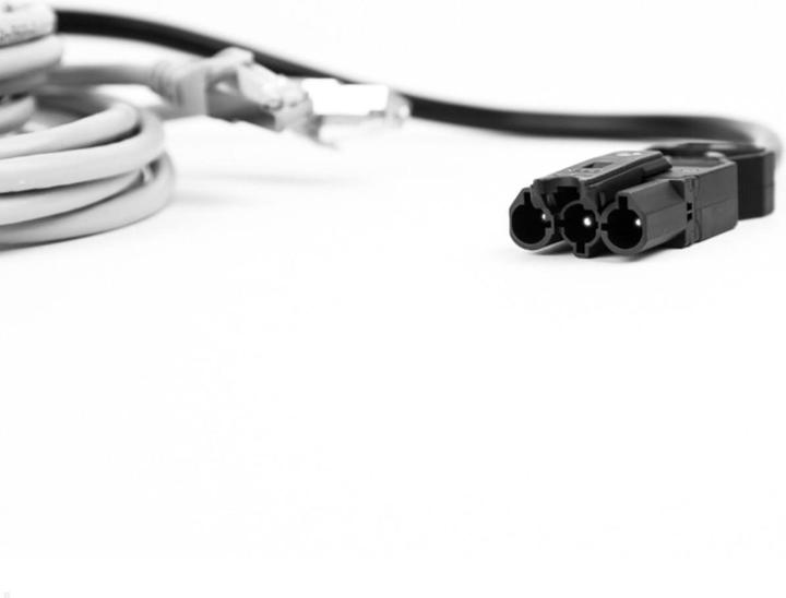 Actual product image Bachmann ELEVATOR power strip 1x Schuko 2x LAN chrome matt (2 x, CEE 7/3, RJ45, 0.50 m)