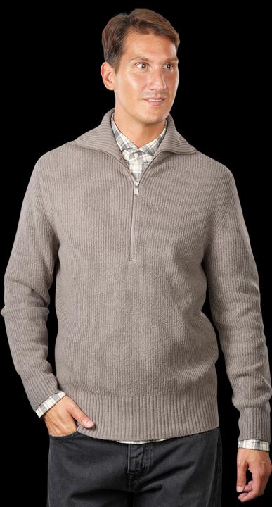 Actual product image Drykorn Knit Manuelo Pullover Half Zip Grey (L)