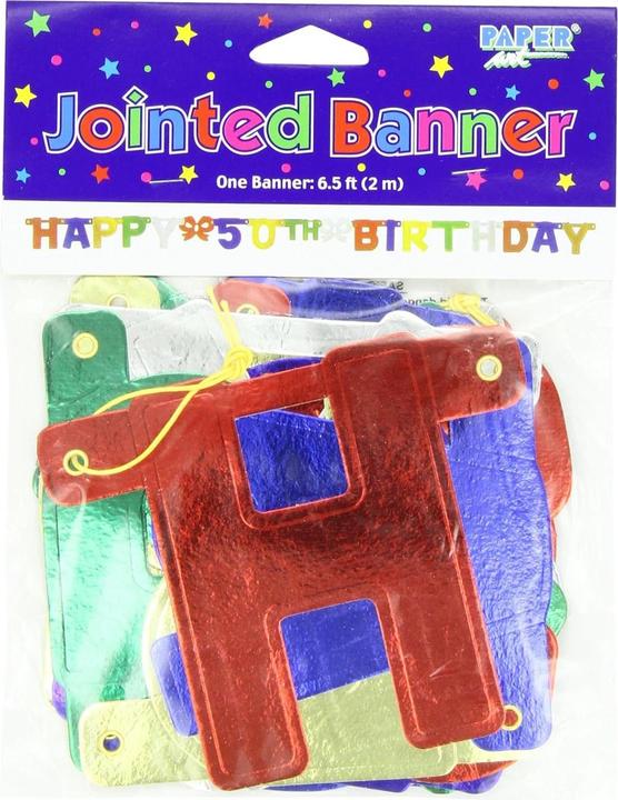 Produktbild Creative Party Metallisches Banner zum 50. Geburtstag