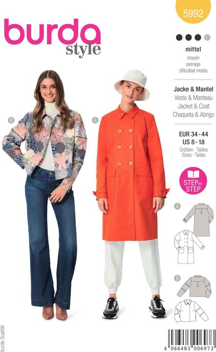 Produktbild Schnittmuster Jacke & Mantel – doppelreihig geknöpft