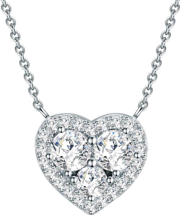 Actual product image Trilani Ladies Sterling Silver Zirconia silver 40.0 cm base chain + 5.0 cm extension - 16284 (Sterling Silver, 40 - 45 cm)