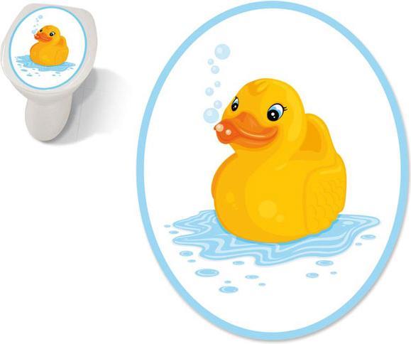 Actual product image Familie von Quast Toilet lid sticker - Toilet Sticker Duck