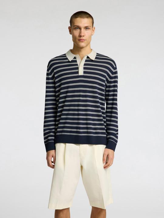 Actual product image Selected Homme 100% Merinowoll Langarm-Poloshirt (XL)