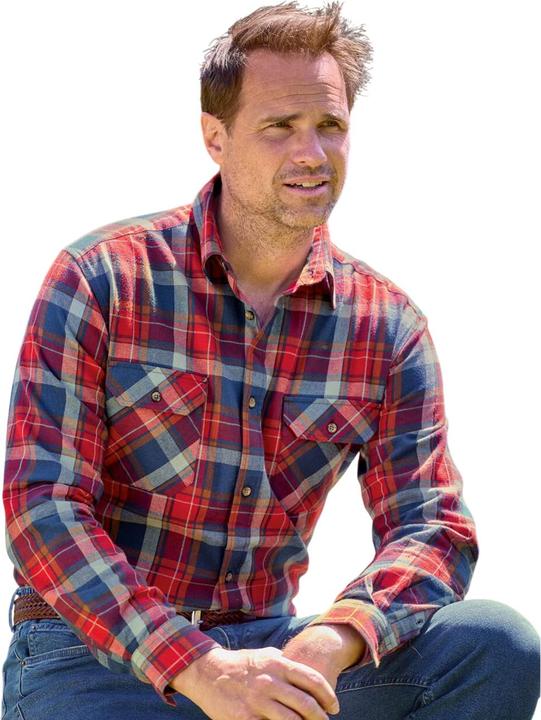 Actual product image Atlas For Men Mens Checked Flannel Shirt (XL)