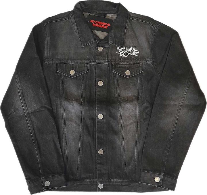 Gildan Unisex Adult Back Print Logo Denim Jacket