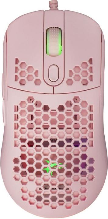 Actual product image White Shark Extremely light gaming mouse Galahad Pink, 72g (Cable)