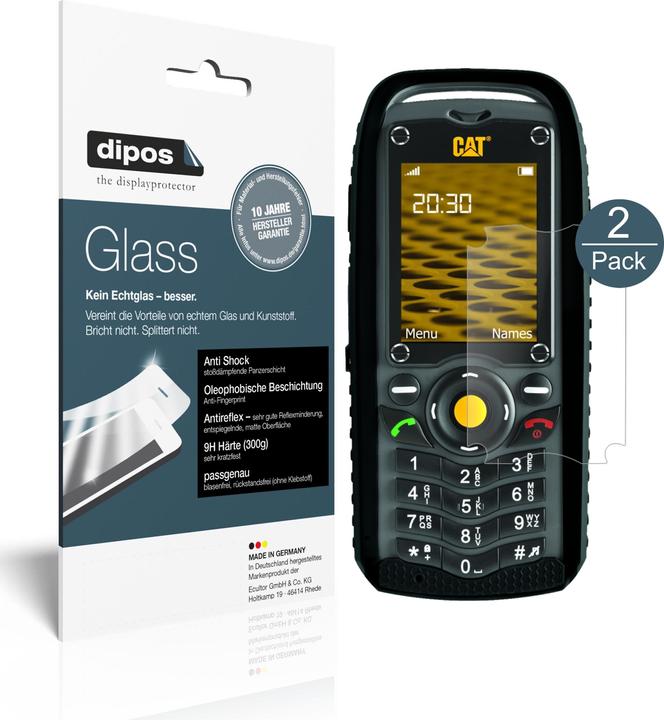 Produktbild Dipos Displayschutz Anti-Shock (2 Stück, CAT B25)