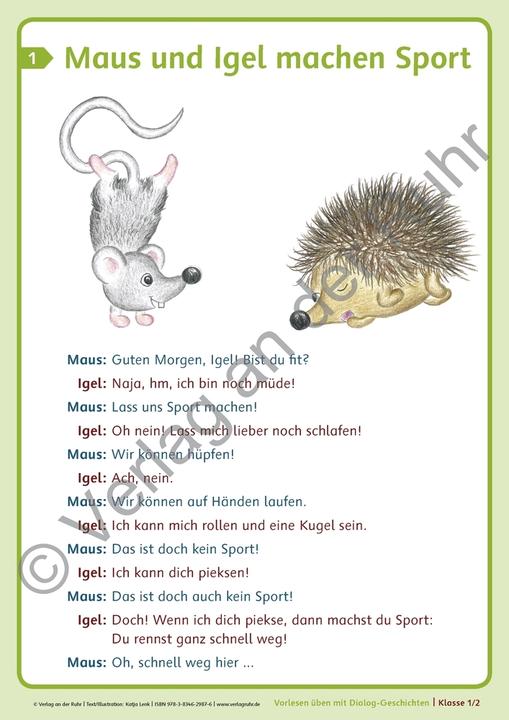 Immagine prodotto Vorlesen üben mit Dialog-Geschichten Klasse 1/2. Textkarten (Tedesco, Katja Lenk, 2015)