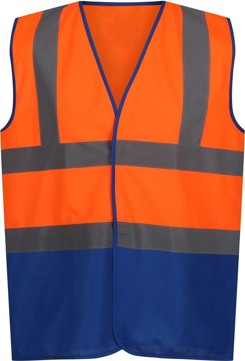 arancione fluo, Blu reale