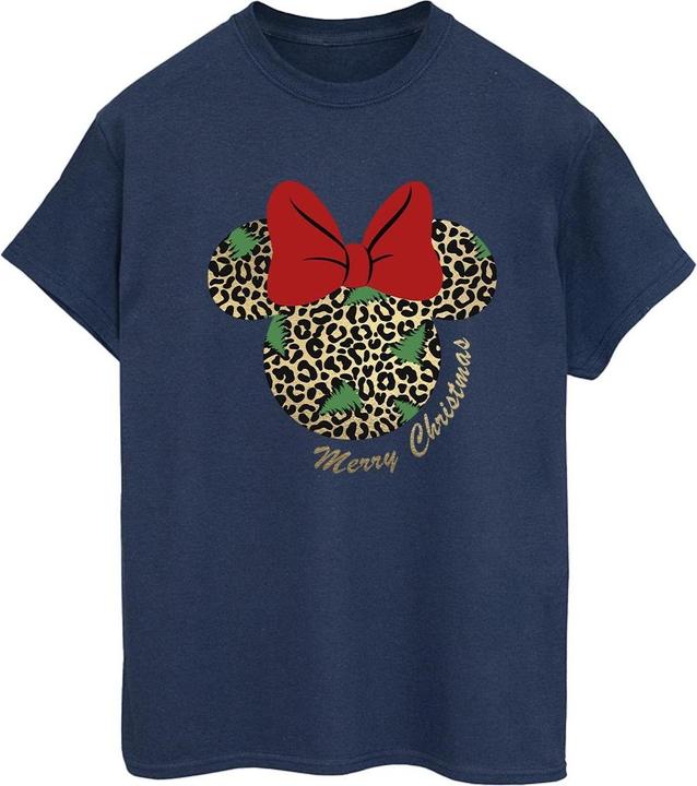 Immagine prodotto Disney Minnie Mouse Leopard Christmas Maglietta Ampia Donna (L)