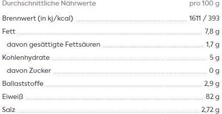 Nährwerte und Zutaten KoRo Erbsenprotein (Natur, 1 Stk., 500 g)