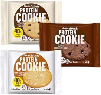 Immagine prodotto Body Attack Biscotto proteico (75g) (Doppio Chip al Cioccolato, Cioccolato bianco, 1 pz., 75 g)