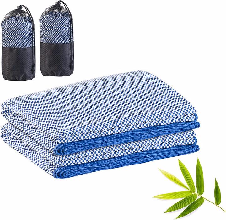Produktbild Pearl 2er-Set schnelltrocknendes, leichtes Bambus-Handtuch (200 x 80 cm)