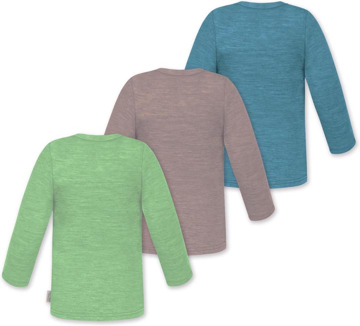 Image du produit Normani Lot de 3 manches longues bébé mérinos "Taupo" - 9475 (62)
