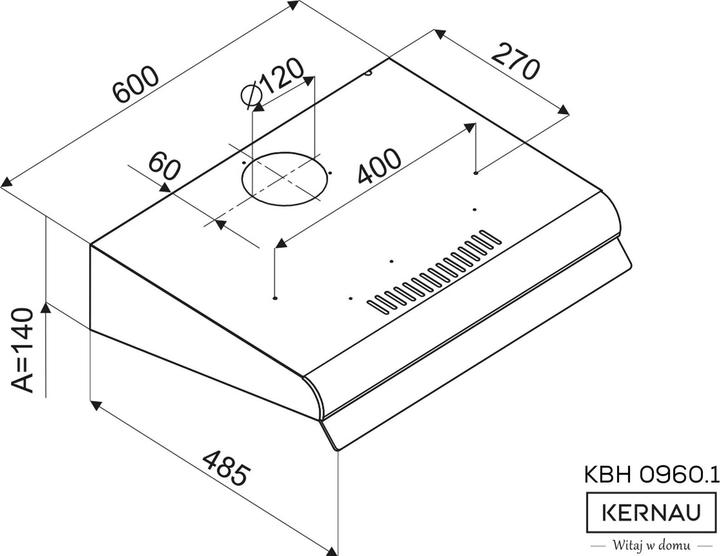 Actual product image Kernau KBH 0960.1 S (Flat-screen hood)