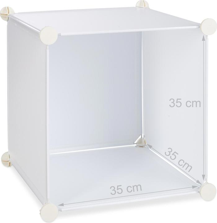 Image du produit Relaxdays Garde-robe système modulable 11 cubes (110 x 37 x 181 cm)