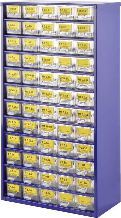 Image du produit Conrad Components Assortiment de fusibles pour tubes en verre 5 x 20 mm (Microfusible)