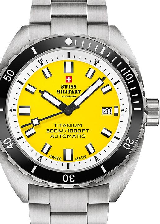 Produktbild Swiss Military SMA34100.05 Diver Titanium Automatik 42mm 30ATM (Taucheruhr, 42 mm)