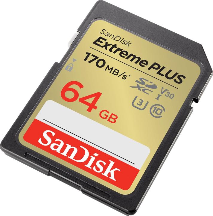 Immagine prodotto SanDisk Extreme PLUS SDXC /s UHS-I (64 GB, SDXC, U3, UHS-I)