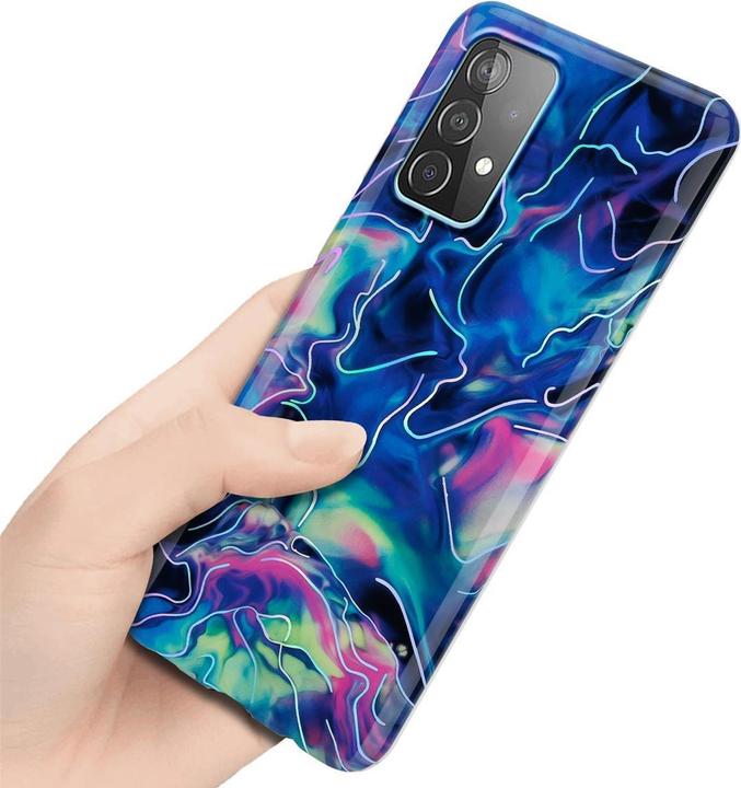 Actual product image Cadorabo IMD TPU Colorful Marble Cover (Samsung Galaxy A52, Samsung Galaxy A52 5G, Samsung Galaxy A52s 5G)