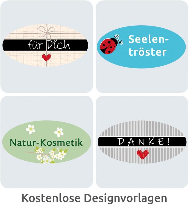 Actual product image Avery 360 oval labels