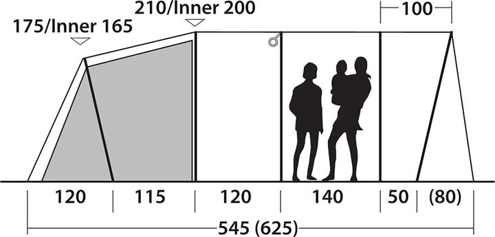 Immagine prodotto Outwell Denver 5 (Tenda a tunnel, 25.70 kg, 5 persone)
