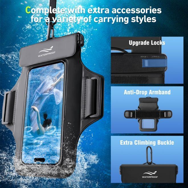 Actual product image Mu Sport 2in1 Wasserdichte Umhängetasche & Sport Armband für Smartphone bis 7"