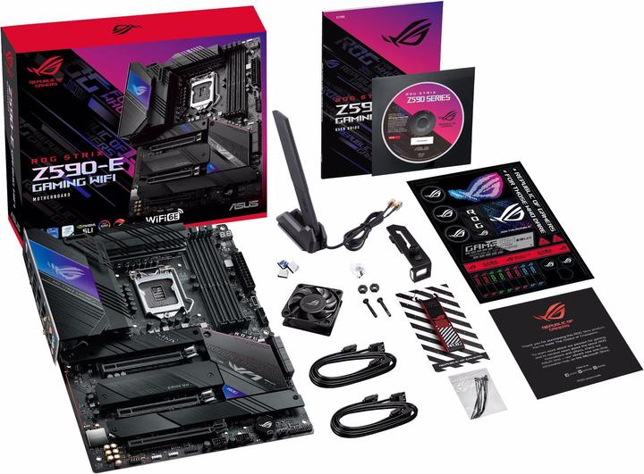 Image du produit ASUS ROG STRIX Z590-E JEUX (LGA 1200, Intel Z590, ATX)
