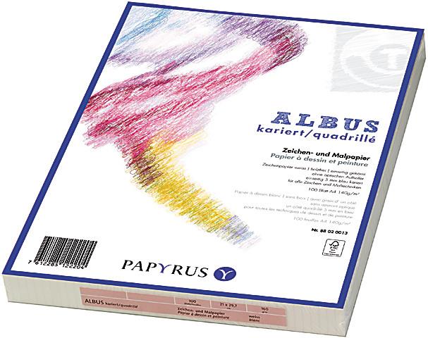 Immagine prodotto Papyrus ALBUS - Carte da disegno e da colorare (A4, Quadretti)