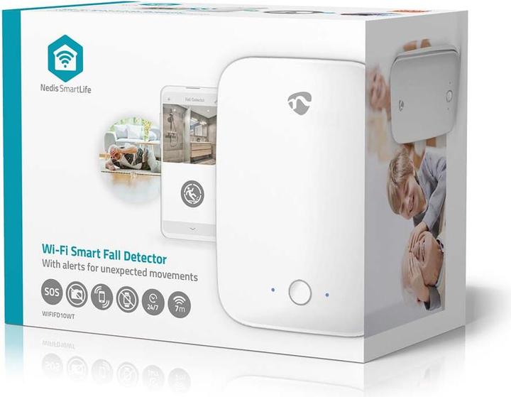 Immagine prodotto Nedis Rilevatore di movimento Wi-Fi | Raggio di rilevamento: 7 m | Campo visivo effettivo (orizzontale): (7 m)