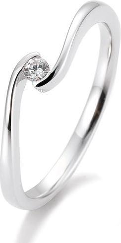 Produktbild Breuning Ring Schwung 0,05-0,30ct. (57, 750/18 K Gold)