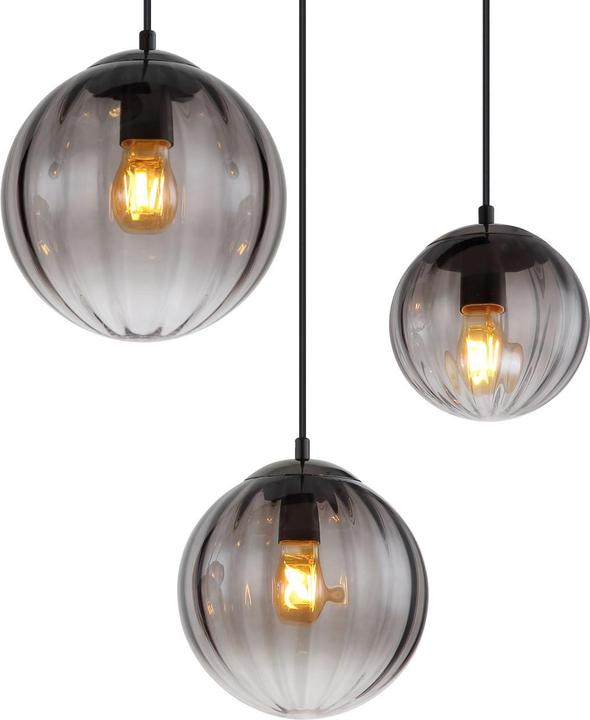 Produktbild Globo Hängeleuchte Metall Schwarz Matt, 6xe27 (E27)