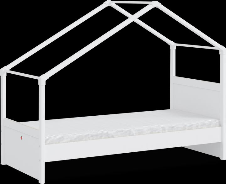 Actual product image Cilek House bed Montes White with side roof (90 x 200 cm)
