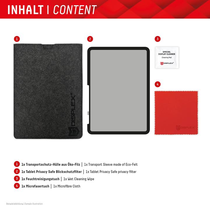 Image du produit Displex Tablet Privacy Safe, Tablet Blickschutzfolie (1 pièce(s), iPad 10.9 (2022), iPad Air 11 2024 (M2), iPad Air 11 2025)