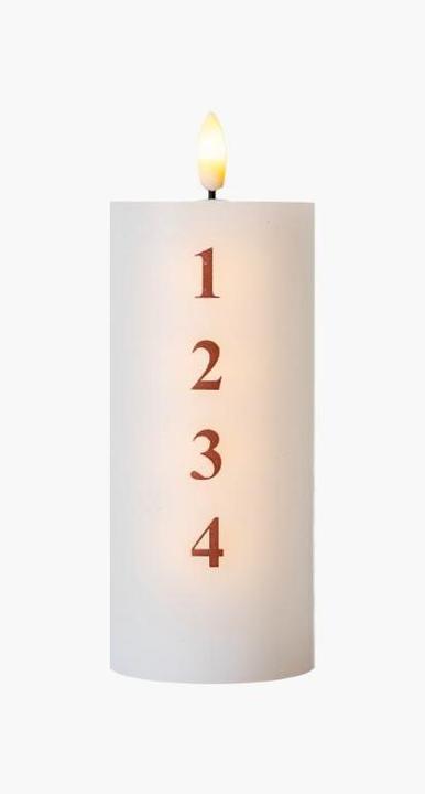 Actual product image Sirius LED Candle Silent Advent, Ø 7 x 15 cm, White (1 x)