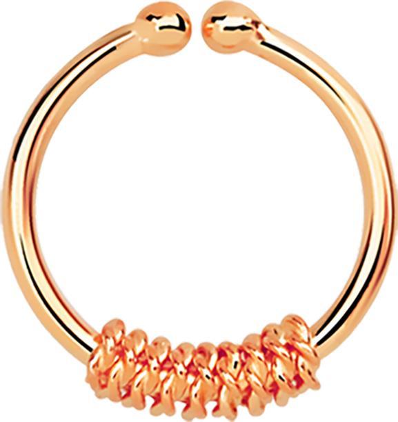Immagine prodotto Star Piercing Fake Septum mit mittlerer Seilwindung rosegold